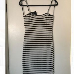 Striped mini dress